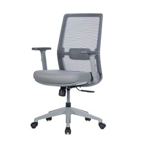 Cadeira Escritorio NR-17 Diretor BLM144 Vitalis Blume Tela Mesh Cinza Base Rodizio PU